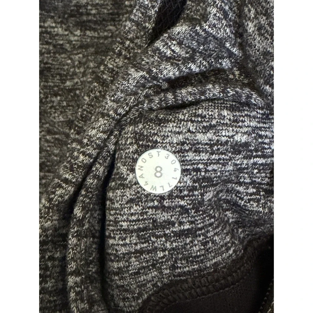 lululemon Define Jacket Wing Mesh Heathered Black Size 8 Luon 1032